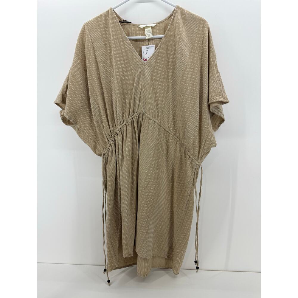 H&M Loose fit Beige Drawstring-detail dress NWT - size XS/S